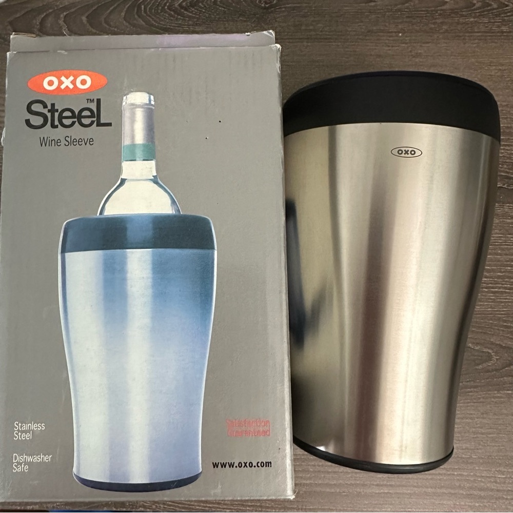 Oxo Steel Wine Sleeve Chiller Holder
